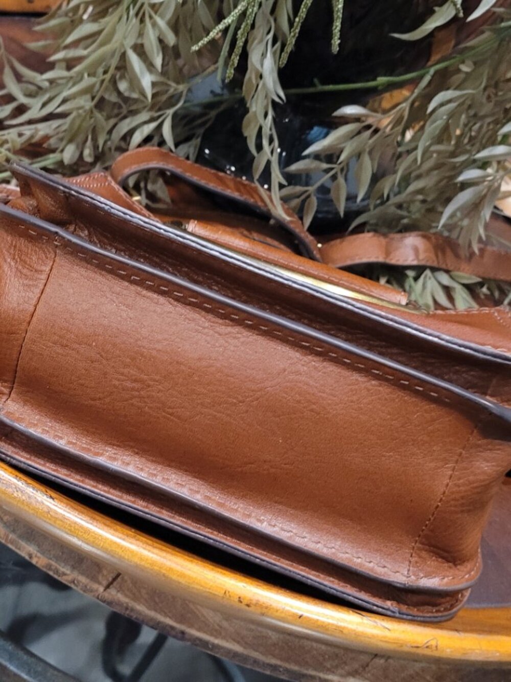 Authentic Fossil Ryder Mini Crossbody Brown Leather - Picture 10 of 12